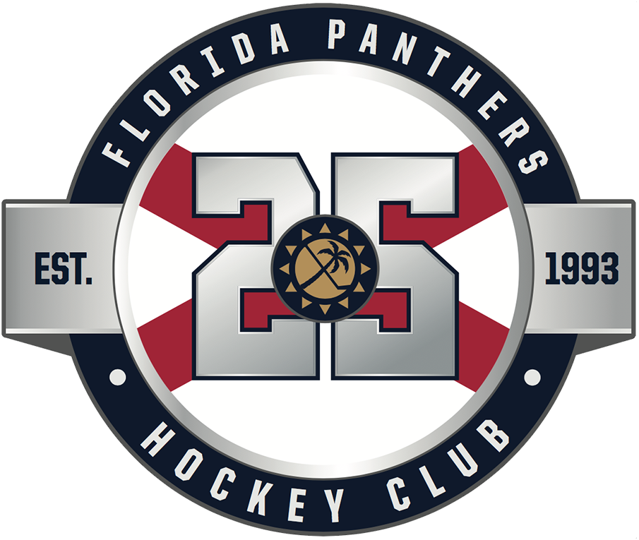 Florida Panthers 2019 Anniversary Logo iron on transfers for T-shirts version 2